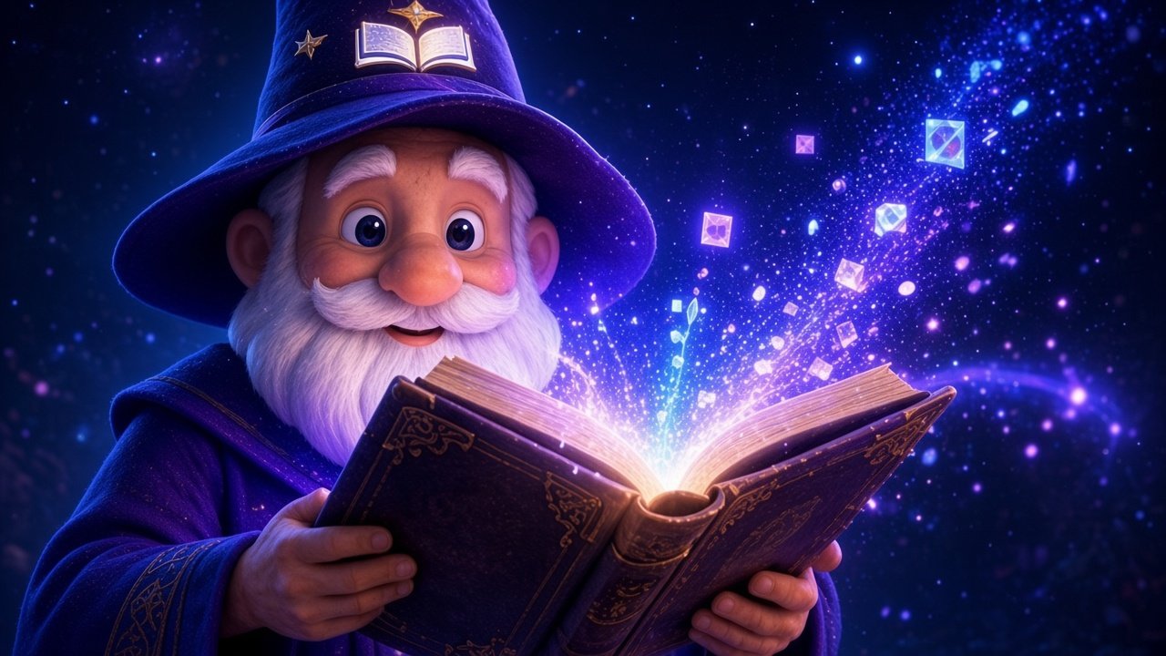 BrainEyeQ Scarecrow in graduation attire surrounded by violet-blue light